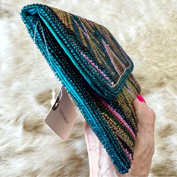 Anthropologie Multicolor Beaded Clutch - Picture 6 of 13